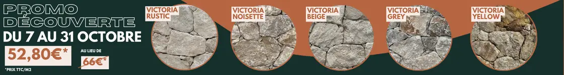 Promo Découverte Victoria pierre naturelle façade en pierre mur en pierre www.mineralstones.fr