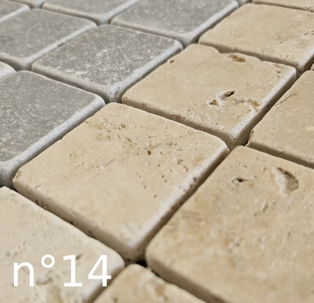 mosaïque numéro 14 carrelage mosaïque Carreaux pierre naturelle mineralstones.fr Cannes Antibes Juan-les-Pins Roquefort-les-Pins