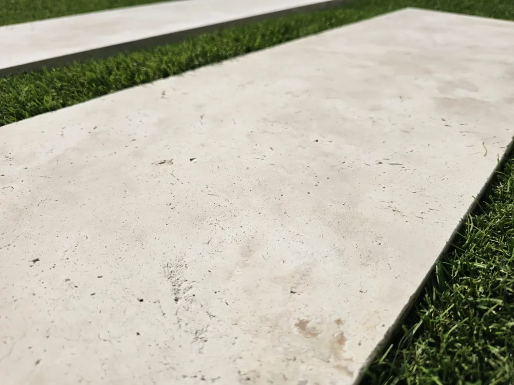 Pas Japonais Travertin 100 x 33 x 3cm Dalle de jardin Aménagement extérieur jardin