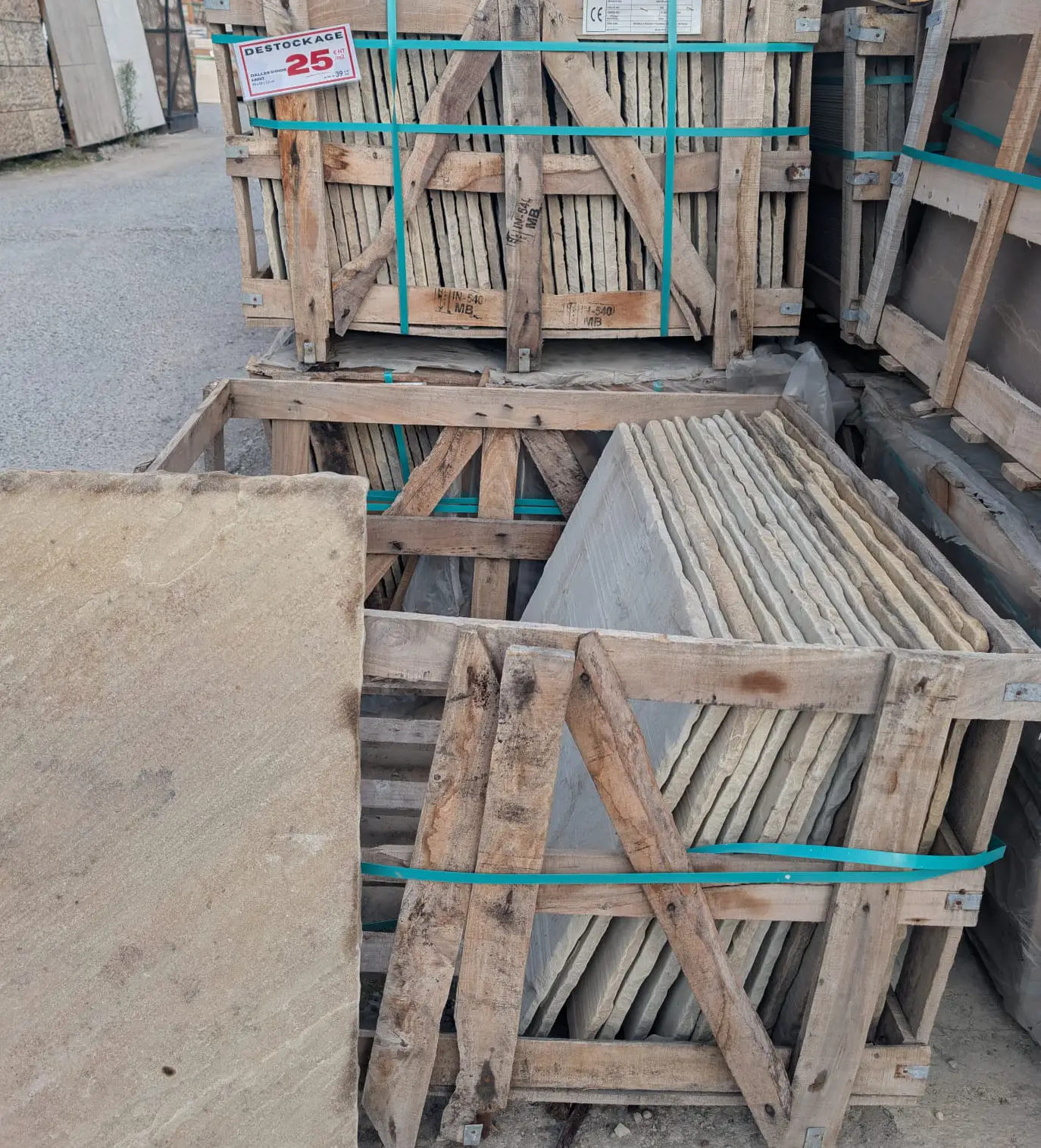 dallage mandi mint dalle en pierre naturelle 90 x 60 Nice Cannes Antibes Biot